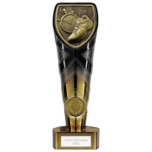Fusion Cobra Running Trophy | Black & Gold | 200mm | G7