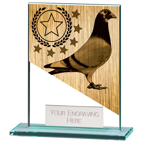 Mustang Pigeon Jade Glass Trophy | 110mm |