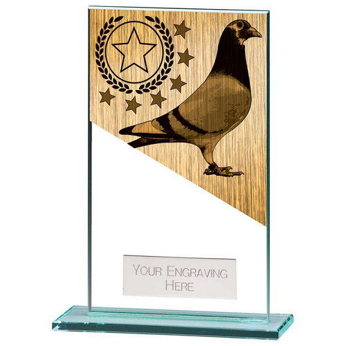 Mustang Pigeon Jade Glass Trophy | 140mm |