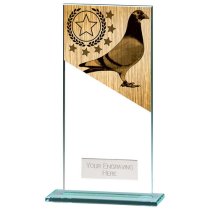 Mustang Pigeon Jade Glass Trophy | 180mm |