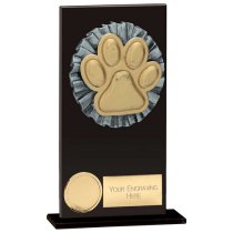 Euphoria Hero Dog Agility Glass Trophy | Jet Black | 160mm |