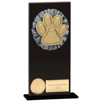 Euphoria Hero Dog Agility Glass Trophy | Jet Black | 180mm |