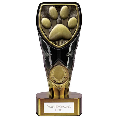 Fusion Cobra Dog Obedience Trophy | Black & Gold | 150mm | G7