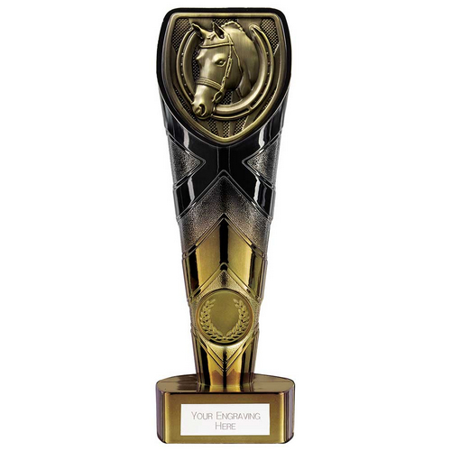 Fusion Cobra Equestrian Trophy | Black & Gold | 200mm | G7