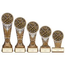 Ikon Tower Hockey Trophy | Antique Silver & Gold | 125mm | G9