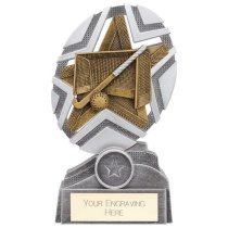 The Stars Hockey Plaque Trophy | Silver & Gold | 170mm | G25