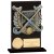 Euphoria Hero Field Hockey Glass Trophy | Jet Black | 125mm |  - CR19190A
