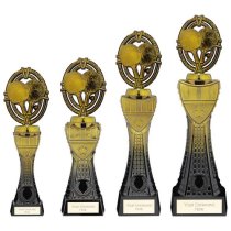 Maverick Heavyweight Table Tennis Trophy | Black & Gold | 315mm | G25