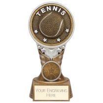 Ikon Tower Tennis Trophy | Antique Silver & Gold | 150mm | G24