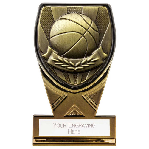 Fusion Cobra Basketball Trophy | Black & Gold | 110mm | G9