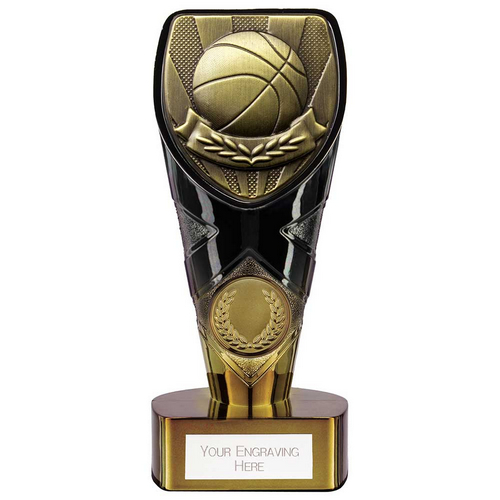 Fusion Cobra Basketball Trophy | Black & Gold | 150mm | G7