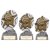 The Stars Basketball Plaque Trophy | Silver & Gold | 130mm | G9 - PA24249A