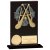 Euphoria Hero GAA Hurling Glass Trophy | Jet Black | 125mm |  - CR18243A
