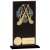 Euphoria Hero GAA Hurling Glass Trophy | Jet Black | 160mm |  - CR18243C