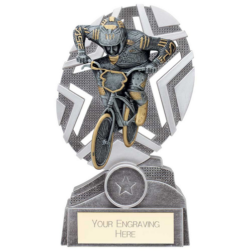 The Stars Gymnastics Plaque Trophy | Silver & Gold | 170mm | G25