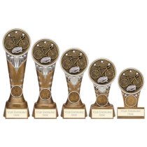 Ikon Tower Cycling Trophy | Antique Silver & Gold | 150mm | G24