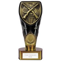 Fusion Cobra Clay Pigeon Shooting Trophy | Black & Gold | 150mm | G7