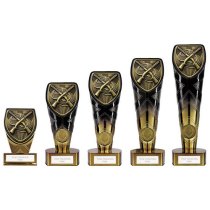 Fusion Cobra Clay Pigeon Shooting Trophy | Black & Gold | 200mm | G7