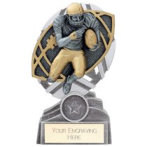 The Stars American Football Plaque Trophy | Silver & Gold | 150mm | G9
