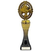 Maverick Heavyweight Chess Trophy | Black & Gold | 230mm | G5