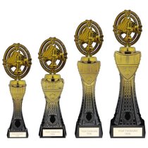 Maverick Heavyweight Chess Trophy | Black & Gold | 230mm | G5