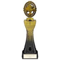 Maverick Heavyweight Chess Trophy | Black & Gold | 315mm | G25