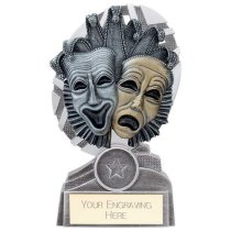 The Stars Drama Plaque Trophy | Silver & Gold | 150mm | G9