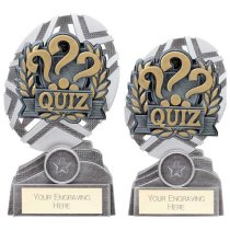 The Stars Quiz Plaque Trophy | Silver & Gold | 170mm | G25