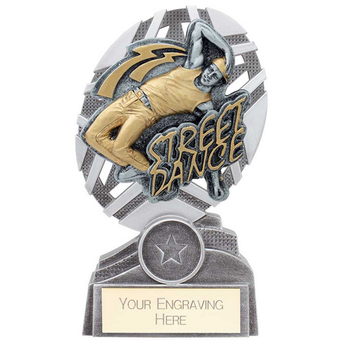 The Stars Street Dance Plaque Trophy | Silver & Gold | 150mm | G9