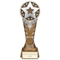 Ikon Tower Achievement Trophy | Antique Silver & Gold | 200mm | G24