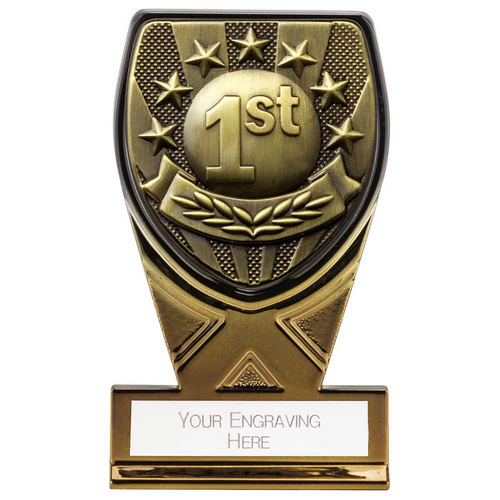 Fusion Cobra 1st Place Trophy | Black & Gold | 110mm | G9