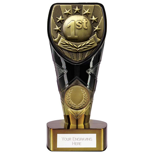 Fusion Cobra 1st Place Trophy | Black & Gold | 150mm | G7
