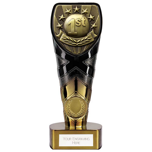 Fusion Cobra 1st Place Trophy | Black & Gold | 175mm | G7
