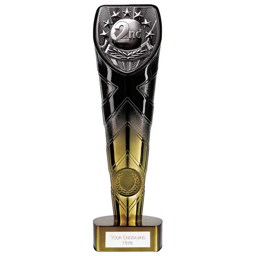Fusion Cobra 2nd Place Trophy | Black & Gold | 225mm | G7