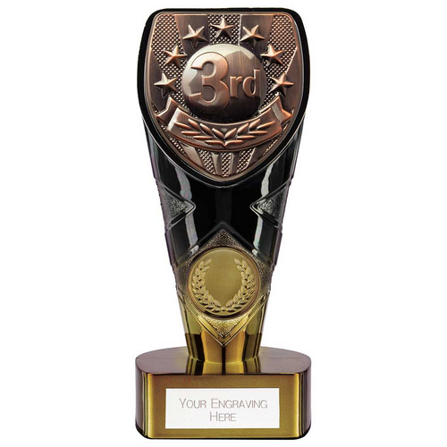 Fusion Cobra 3rd Place Trophy | Black & Gold | 150mm | G7