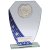 Starlight Hex Jade Glass Trophy | Blue | 165mm |  - CR24590A