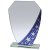 Starlight Hex Jade Glass Trophy | Blue | 185mm |  - CR24590B