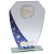 Starlight Hex Jade Glass Trophy | Blue | 205mm |  - CR24590C