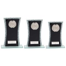 Eternal Glass Trophy | Black & Cracked Silver | 165mm |