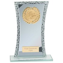 Eternal Glass Trophy | Blue & Cracked Silver | 165mm |
