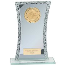 Eternal Glass Trophy | Blue & Cracked Silver | 200mm |