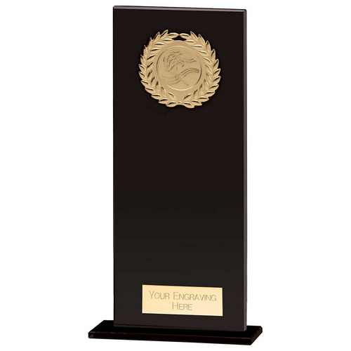 Hero Glass Trophy | Black | 200mm |