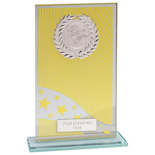 Sunstrike Glass Trophy |Gold | 185mm |