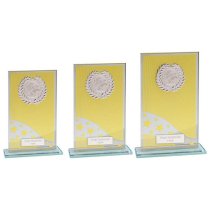 Sunstrike Glass Trophy |Gold | 205mm |