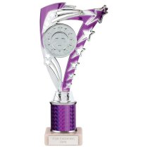 Frenzy Silver & Purple Tube Trophy | 240mm | G9