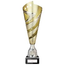 Hurricane Altitude Gold Plastic Cup | Marble Base | 310mm | E1408D
