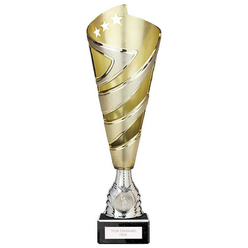 Hurricane Altitude Gold Plastic Cup | Marble Base | 310mm | E1408D