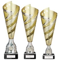 Hurricane Altitude Gold Plastic Cup | Marble Base | 310mm | E1408D