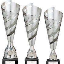 Hurricane Altitude Silver Plastic Cup | Marble Base | 295mm | S6
