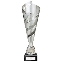 Hurricane Altitude Silver Plastic Cup | Marble Base | 310mm | E1408D
